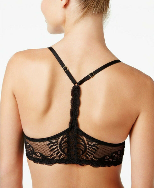 Natori Feathers Contour Underwire T-Back Black Women's Bra Size 32DD